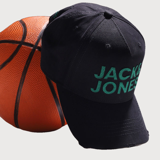 Buy Jack & Jones Men's Cotton Baseball Cap | Black - One Size