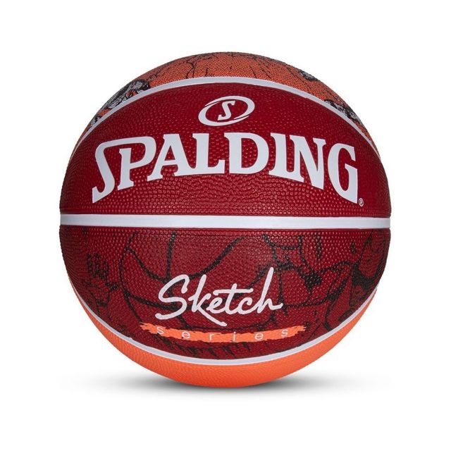 Vector X Spalding Sketch Crack Basketball 84380Z | Red | Size - 7