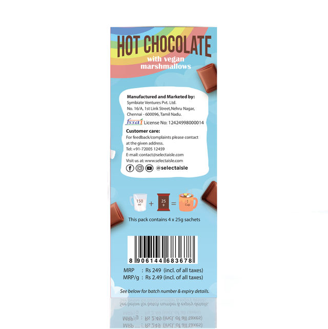 The Select Aisle Hot Chocolate Mix With Marshmallows Veg Pouch