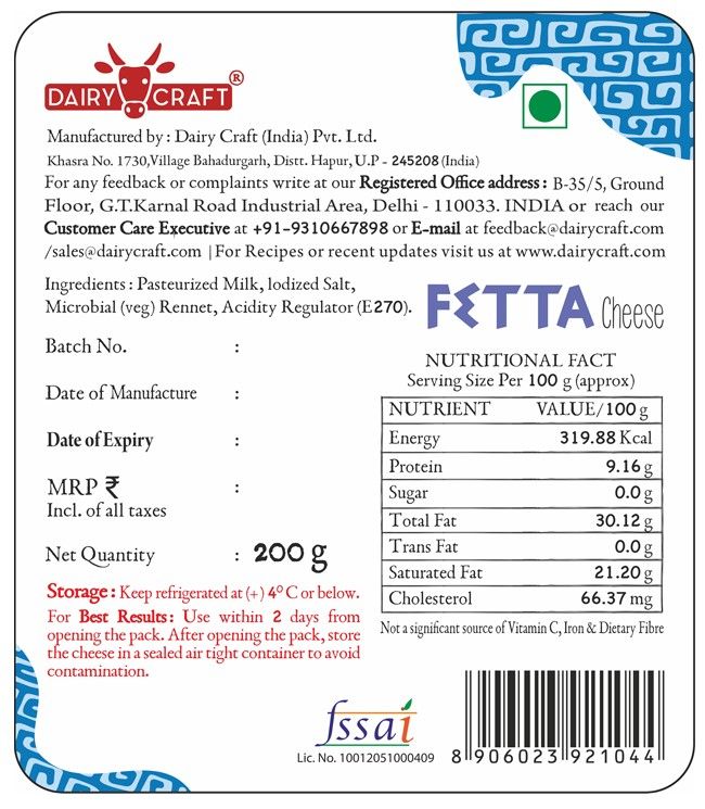 Dairy Craft Fetta Cheese