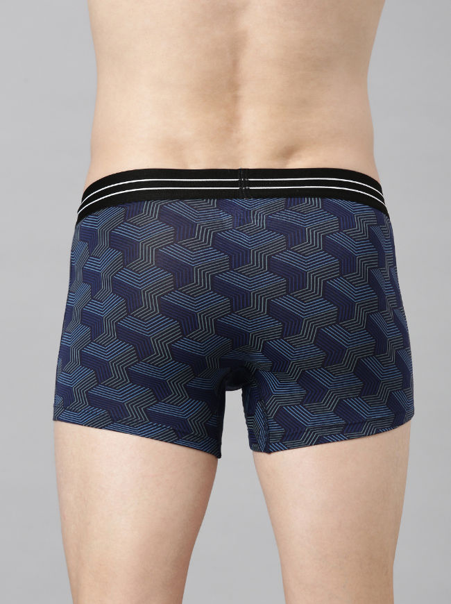 Force Nxt Men's Ultrasoft Micromodal Four Way Stretch Printed Trunk | Assorted - L