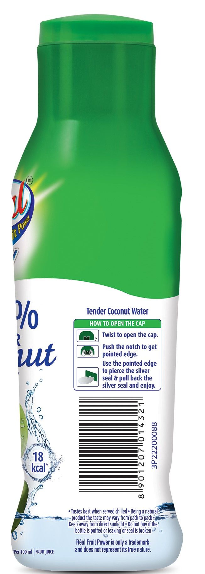 Real Activ 100% Coconut Water - 200 ml (Tetra Pak) 200 ml Combo
