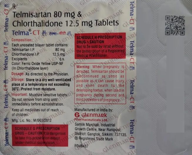 Telma-CT 80/12.5 Tablets