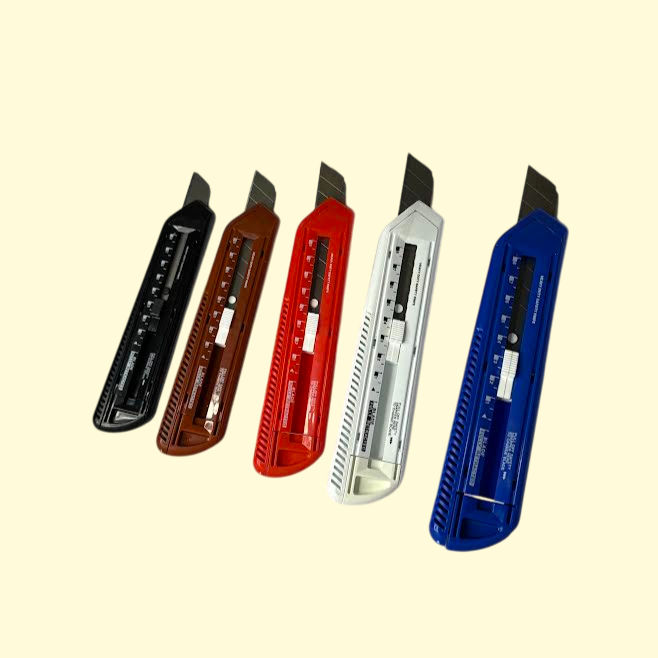 ABK Box Cutter - 25 Mm | Heavy Duty (Colour May Vary)