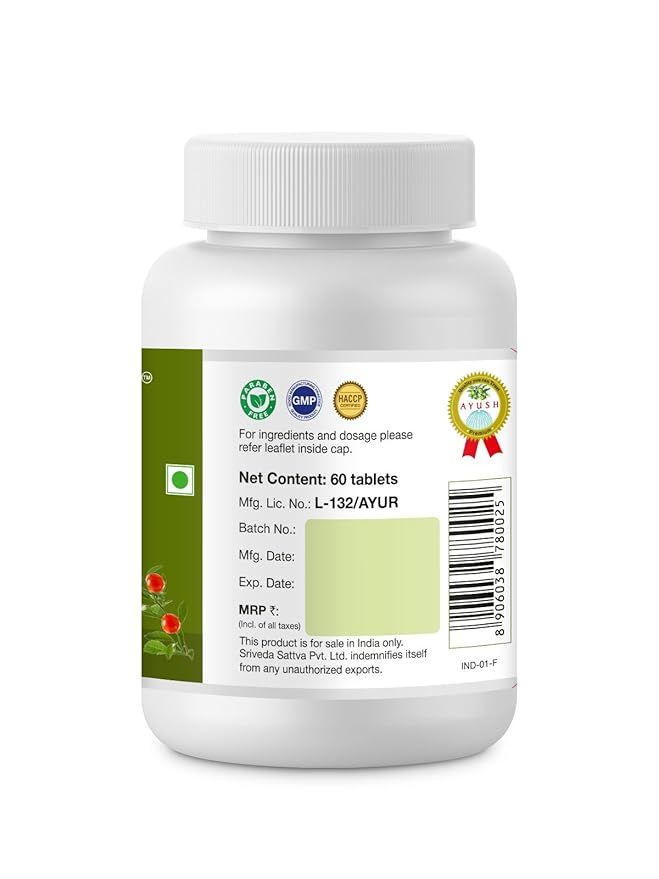 Sri Sri Tattva Ashwagandha 500mg Tablet