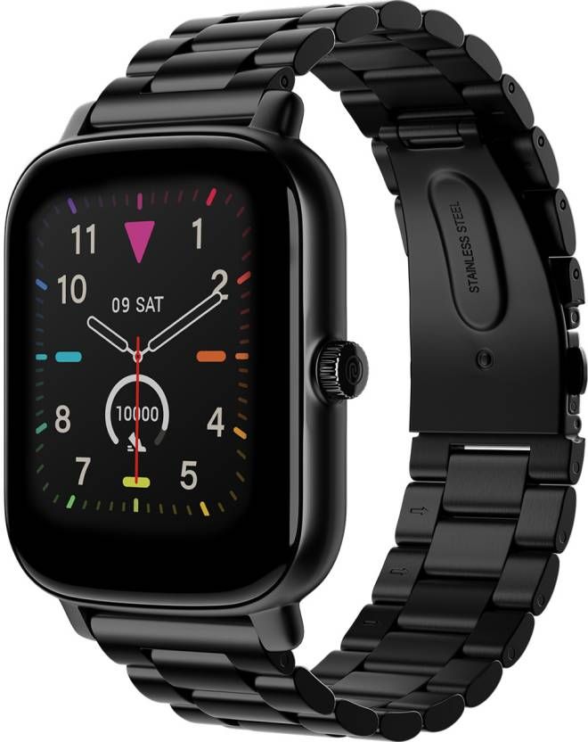 Noise Colorfit Icon Buzz Smartwatch | 1.69â€ LCD  Display | Ultra Thin Bezel - Elite Black
