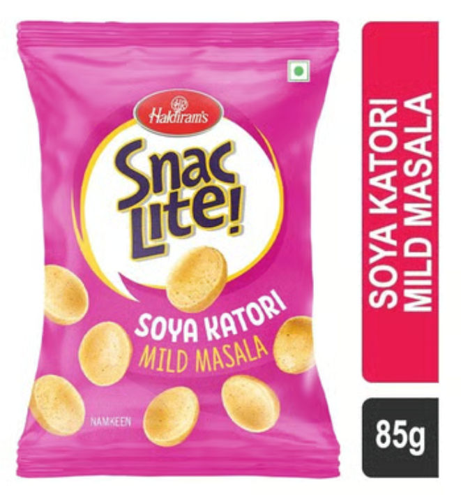 Haldiram's Snac Lite Soya Katori Mild Masala 85 g Combo