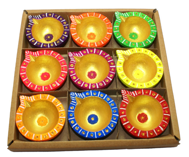 Skilsy Handicrafts Clay Diya MC