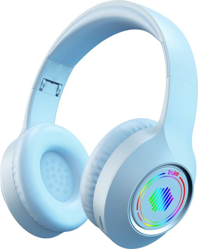 truke BTG 500 True Wireless Bluetooth Headphone with 40mm Drivers, Dual Pairing - SkyBlue