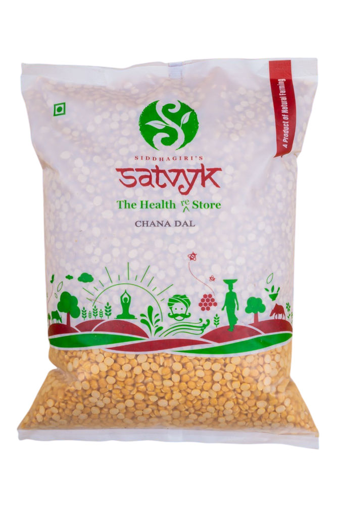 Satvyk Stoneground Unpolished Chana Dal