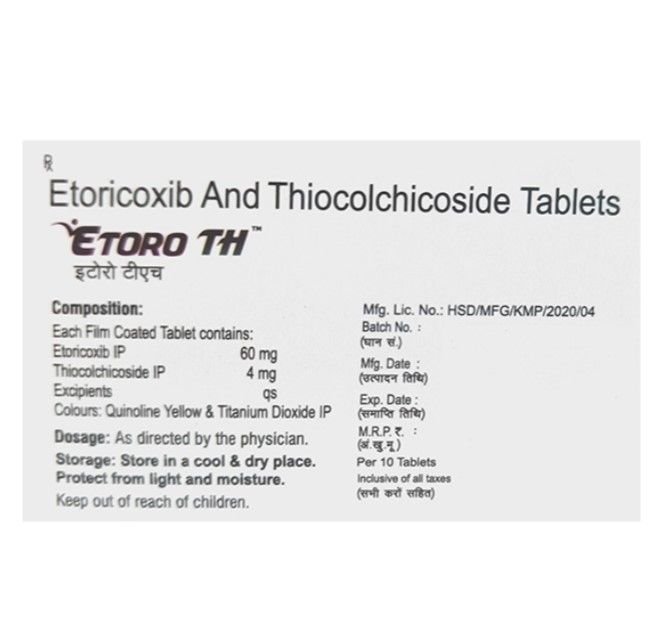 Etoro Th 60Mg/4Mg Tablet