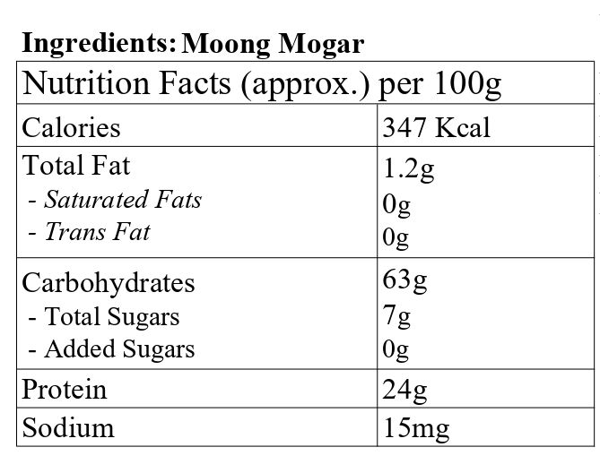 Satvyk Stoneground Unpolished Moong Mogar Dal