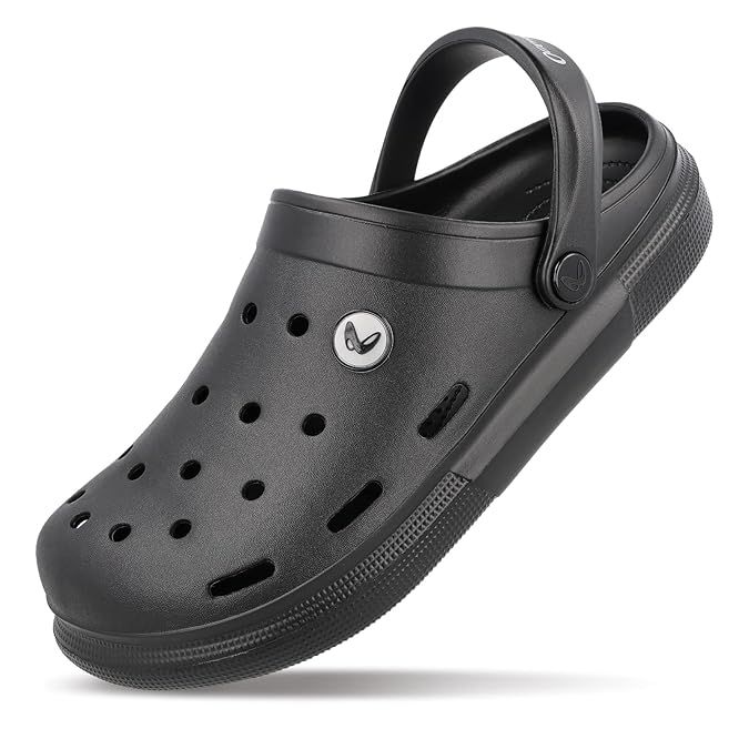 Walkaroo Men's Clogs - WC4843 Black UK9