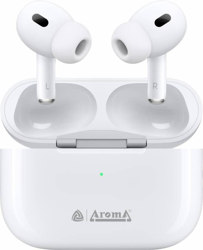 Aroma NB121 Pro Pods - 40 Hours Playback | TWS | Fast Charing | Dual Device Compatible|White