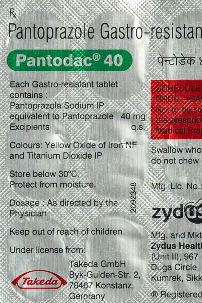 Pantodac 40 Tablets