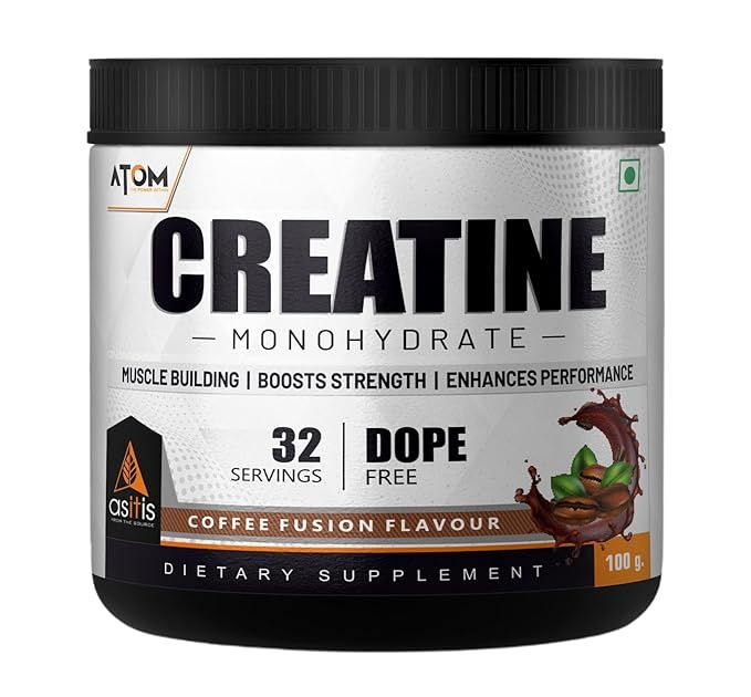 AS-IT-IS ATOM Creatine Monohydrate - 32 Servings | Coffee Fusion Flavor