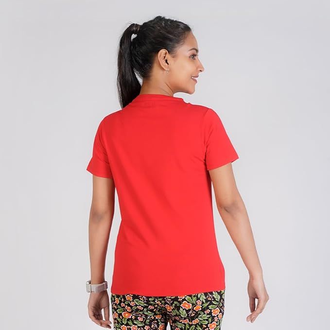 Rupa Colors Playsure T-shirt - Red | Printed | M