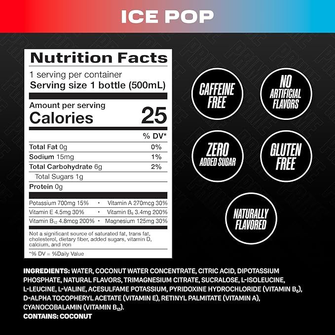 Prime Hydration Ice Pop 500 ml Combo
