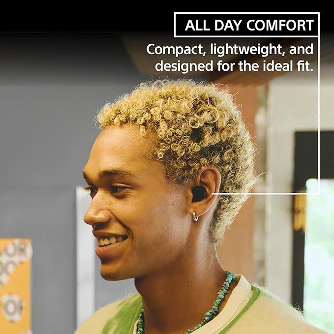 Sony WF-C510 Truly Wireless Bluetooth Earbuds | Ambient Sound Mode | Small & Comfortable | Black