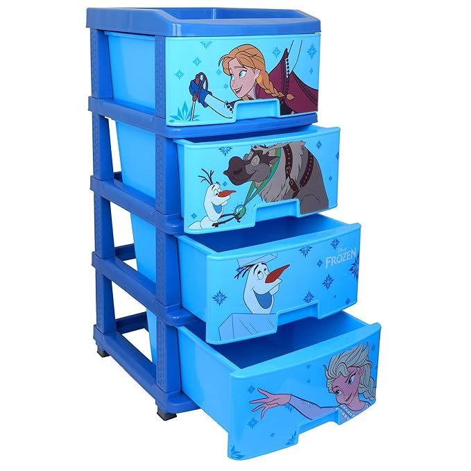 Kuber Industries Multiuses Plastic Modular 4 Drawer Storage Rack