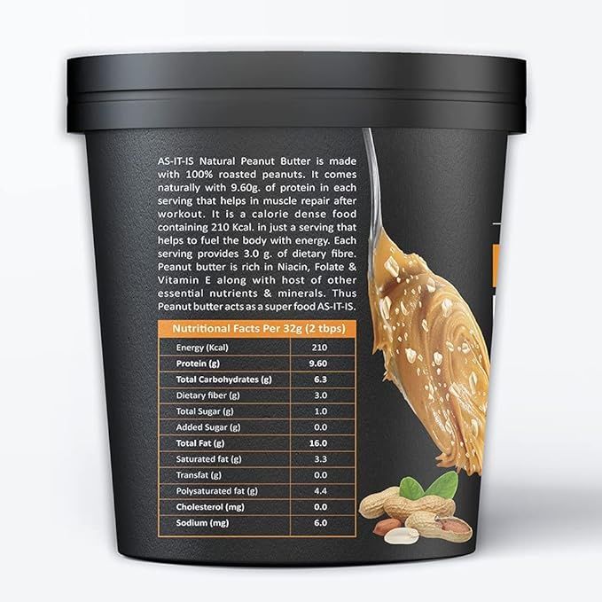 AS-IT-IS Peanut Butter Crunchy | Unflavoured