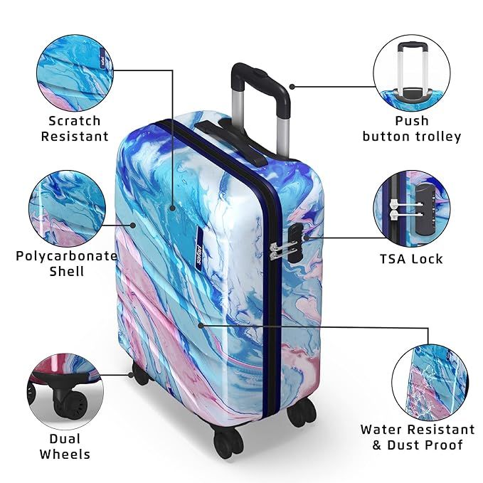 Safari Unisex Polycarbonate 88 L Trolley Bag | Multicolour - M