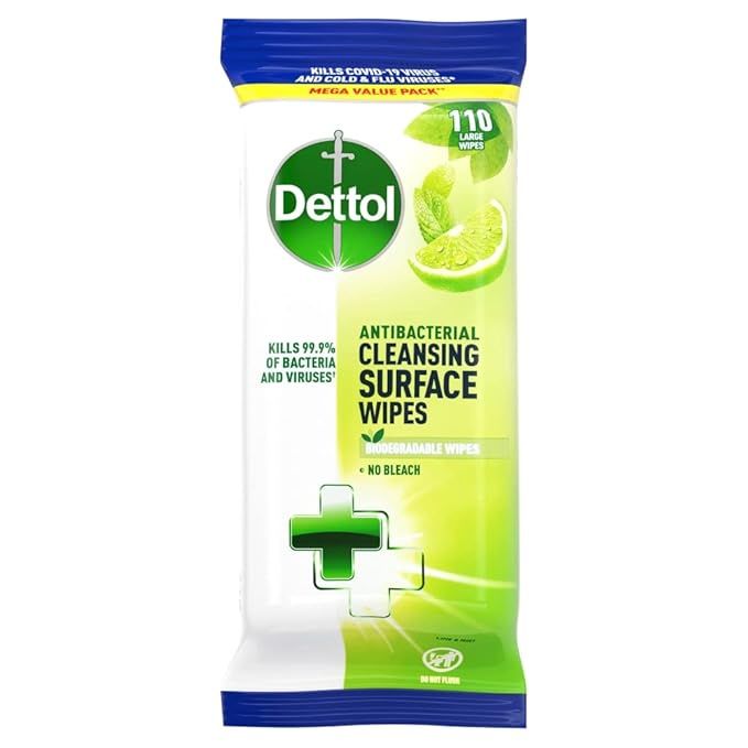Dettol Lime & Mint Surface Wipes
