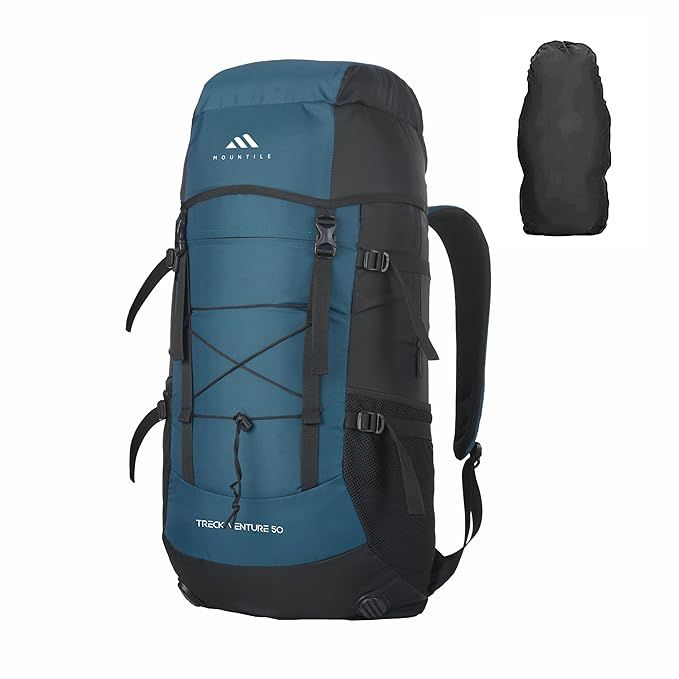 Mountile Unisex Solid Polyester 50 L Shoulder Handle Rucksack | English blue