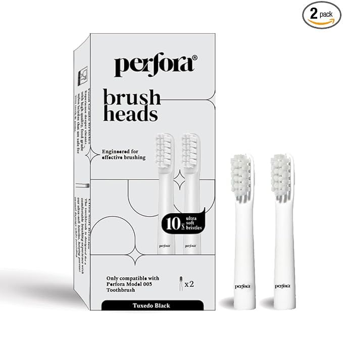 Perfora Brush Head (set of 2) - Tuxedo Black