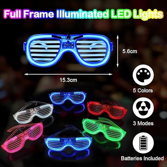Let's Vybe Party Led Goggles - Set Of 3