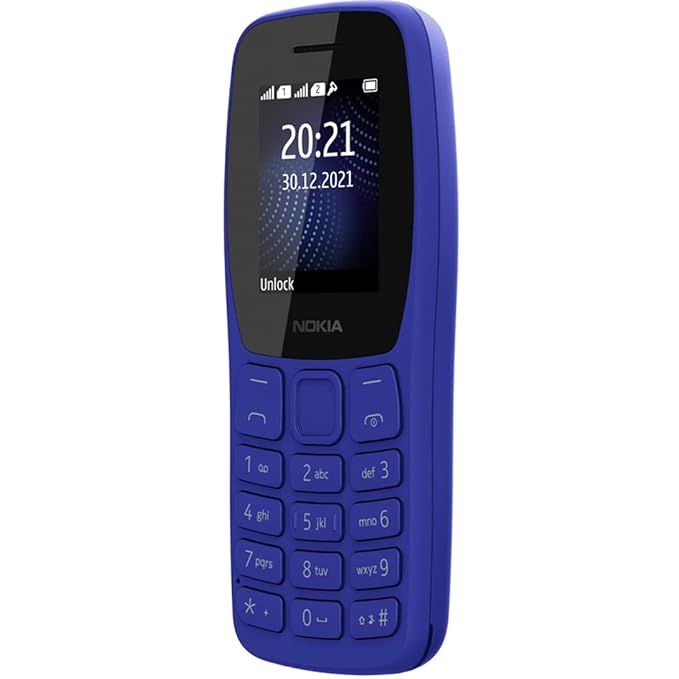 Nokia 105 Classic Single Sim | 1.7" Display | 800mAh Battery | Blue