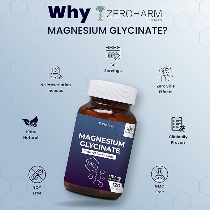 Zeroharm Magnesium Glycinate Capsules 120 pcs