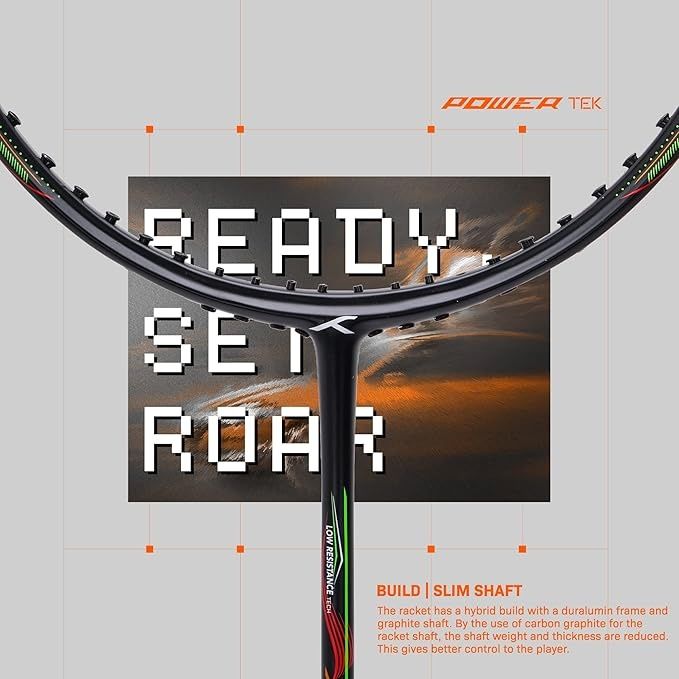 Hundred Powertek 1000 Pro Strung Racket With Full Racket Cover