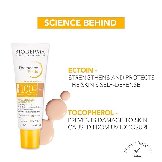 Bioderma Photoderm Aquafluide Sunscreen SPF 100+ Claire - UVA Protection