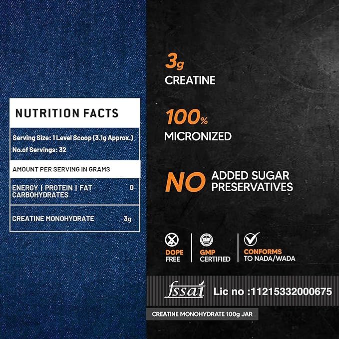 AS-IT-IS ATOM Creatine Monohydrate - 32 Servings | Coffee Fusion Flavor
