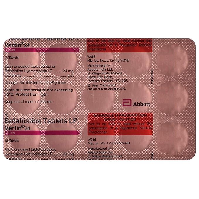 Vertin 24 Tablets
