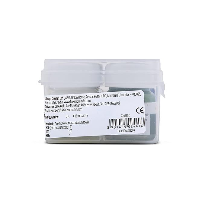 Camel Acrylic Ultra Colors - 10Ml Each, 6 Shades