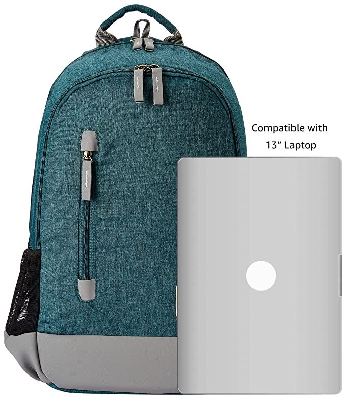 Gear Unisex Colorblocked Polyester 24 L Backpack | Green and Grey - 16 Inches