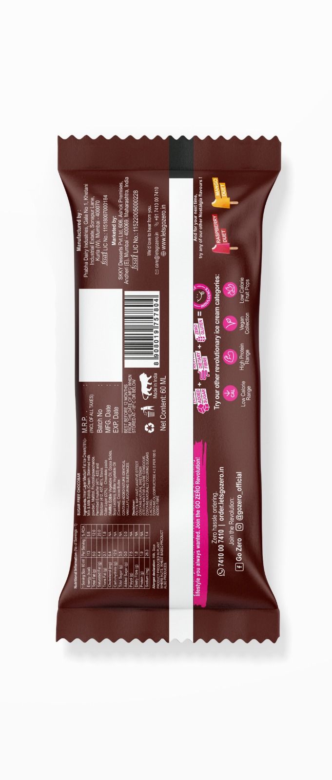 Go Zero - Nostalgia - Classic Chocobar Ice Cream