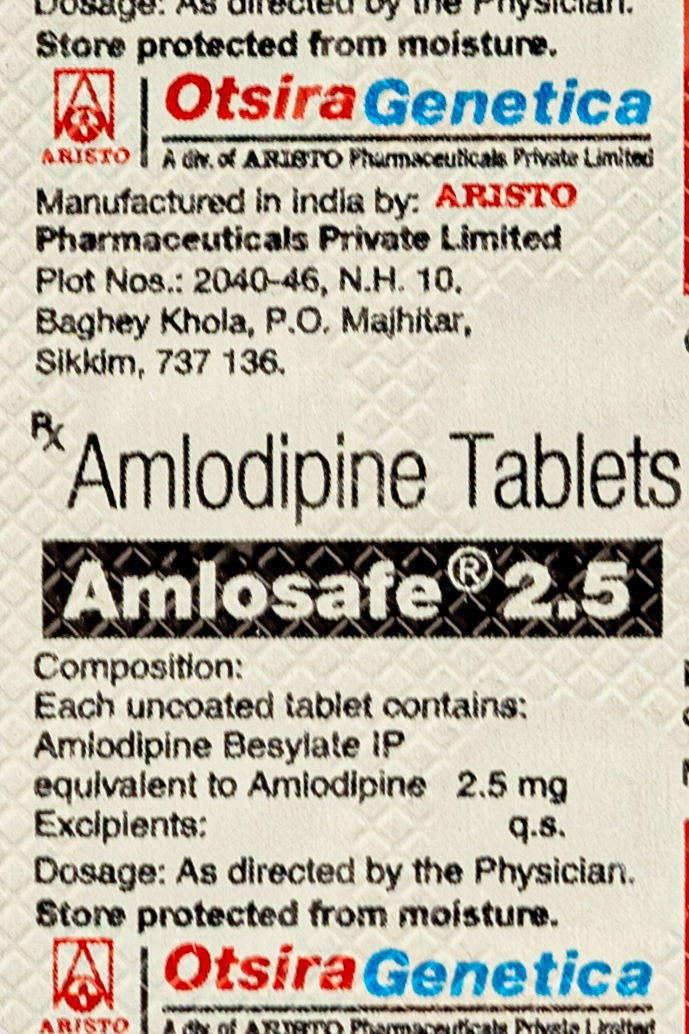Amlosafe 2.5 Tablets