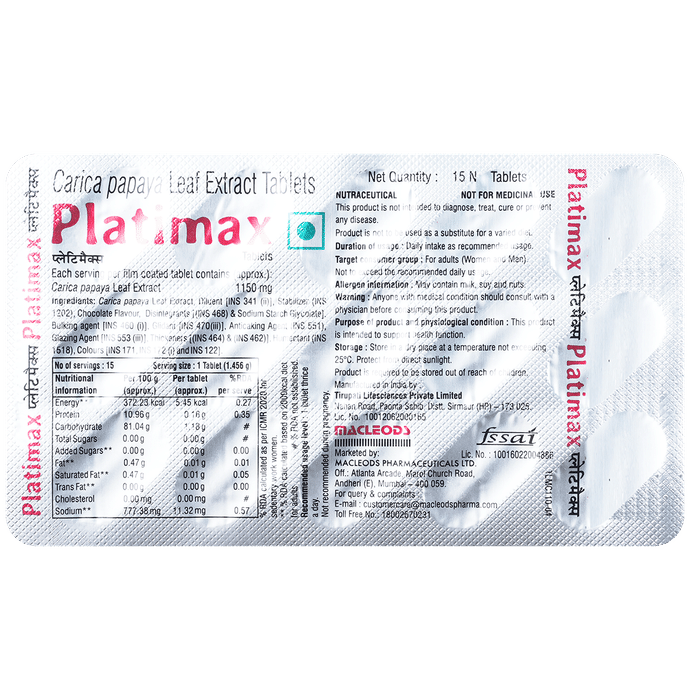 Platimax Tablet