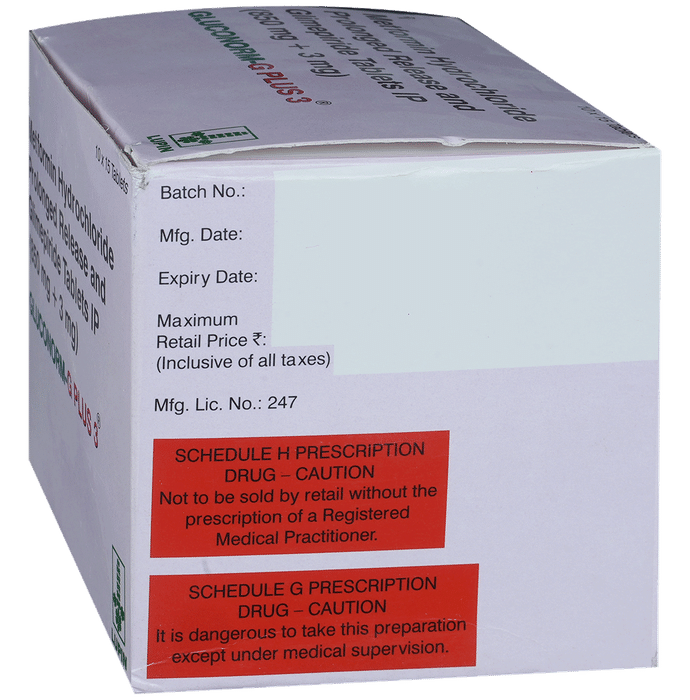 Gluconorm-G Plus 3 Tablets PR