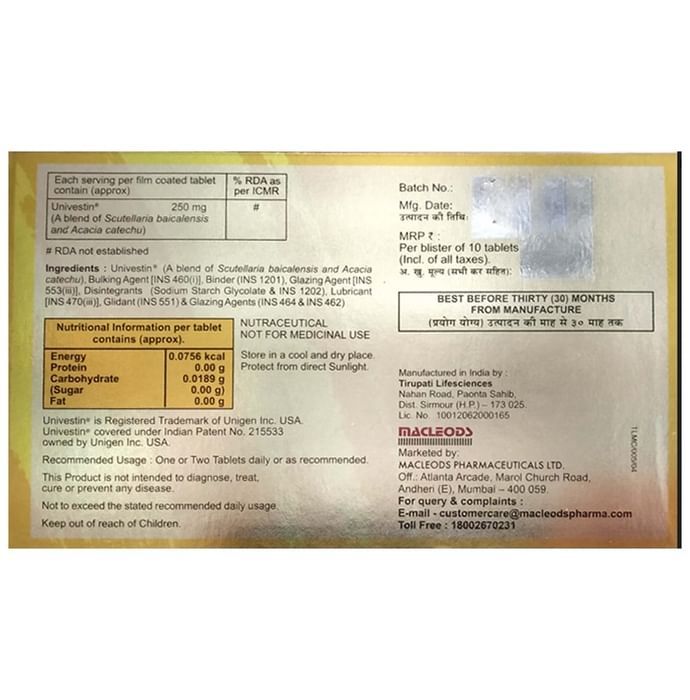 Macvestin 250mg Tablet