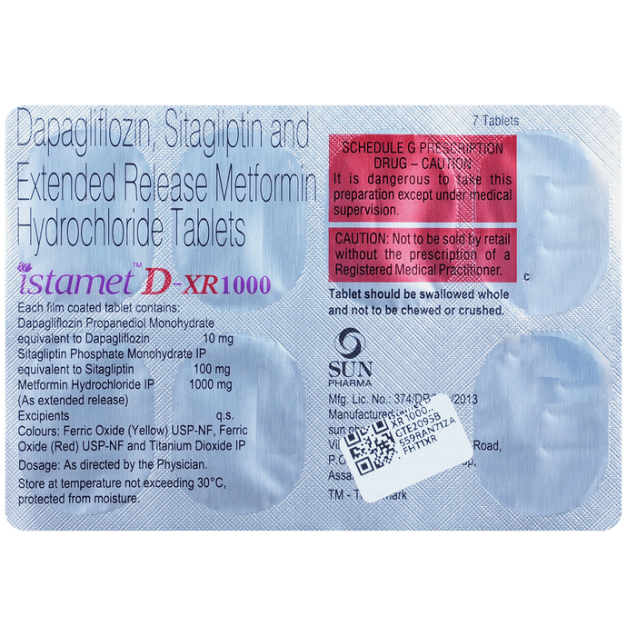 Istamet D-XR 1000 Tablets ER