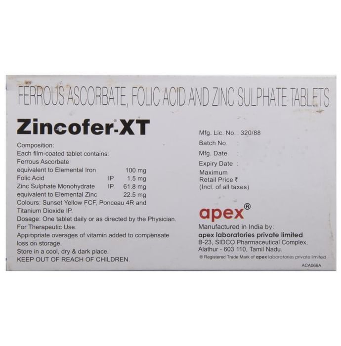Zincofer XT Tablets