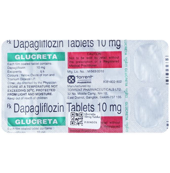 GLUCRETA 10mg Tablets