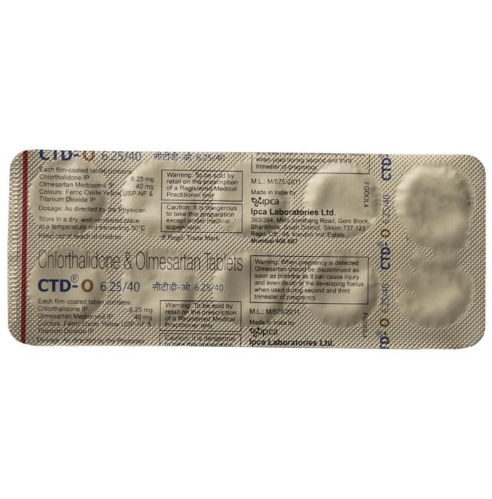 CTD O 6.25/40 Tablet
