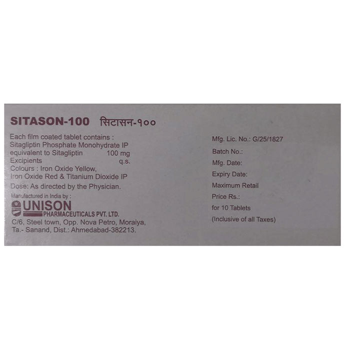 Sitason-100 Tablets
