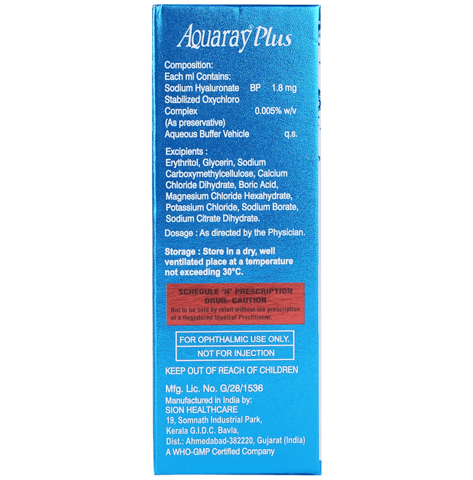 Aquaray Plus Eye Drops