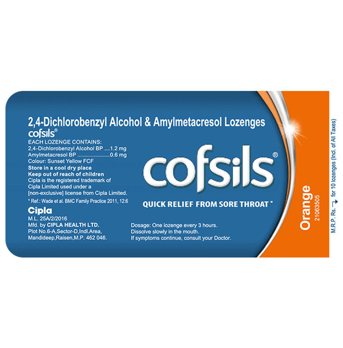 Cofsils Orange Lozenges